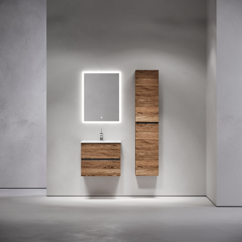 Тумба под раковину Sancos Urban UR60ECH 59х45х55 подвесная цвет дуб чарльстон - фото 2